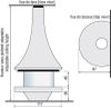 Камин - JC BORDELET EVA 992 - пристенный со стеклом