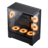 Case ATX GAMEMAX VISTA AB, w/o PSU, 0.6mm, 6x120mm ARGB fans, Dual TG, USB3.0, Type-C, Black 