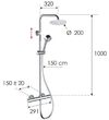 купить Душевая панель Remer EQ32XEC20 Bara dus incorporat set (cromat) в Кишинёве 