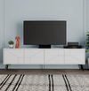 cumpără Comodă TV Trendy Duna, Alb 180x50x29cm în Chișinău 