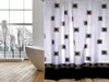 купить Занавеска для ванной MSV 41049 180x200cm квадраты в Кишинёве 