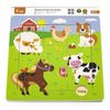купить Головоломка Viga 50837 Discovery Puzzles Farm Animals в Кишинёве 