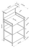 cumpără Etajeră Bofigo Стеллаж 130x63x47.5cm, Anthracite (28-01-08) în Chișinău 
