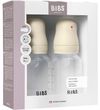 купить Поильник BIBS 51161216 Set complet 2 biberoane anticolici Ivory cu tetina din silicon flux lent, 150ml в Кишинёве 