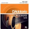 купить Аксессуар для музыкальных инструментов D’Addario EJ10 corzi chitara acustica в Кишинёве 
