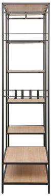 купить Офисный стеллаж Deco Regan 103x43x173H Oak/Black в Кишинёве 