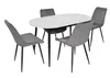 купить Комплект стол и стулья Evelin di Costacurta стол DT-533R B + 4 стула YTC-055B Blu-14 (Dark grey) в Кишинёве 