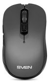 Wireless Mouse SVEN RX-560SW, Silent,  Optical, 800-1600 dpi, 6 buttons, Ergonomic, 1xAA, Grey 