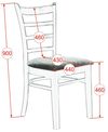 купить Комплект стол и стулья Evelin di Costacurta стол HV-33V White + 12 стульев Coco White/NV-10WP Grey в Кишинёве 