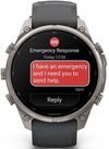 cumpără Ceas inteligent Garmin Fenix 9 Pro, 47mm, inReach,Ti w/Gpt/Bk bnd (010-04336-21) în Chișinău 