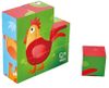 cumpără Jucărie Hape E1618 Puzzle cuburi - ferma animalelor (9 buc.) în Chișinău 