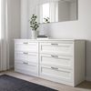 купить Комод Ikea Songesand 6 ящиков 161x81 White в Кишинёве 