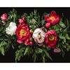 cumpără Tablou pe numere Strateg 58063 Aranjament floral 40x50cm (fundal negru) în Chișinău 