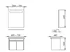 cumpără Dulap pentru lavoar Martat Isik 60cm (white/chestnut) în Chișinău 