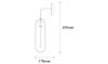 cumpără Candelabru de perete Trendy Cerco-3151, 17x45x14cm în Chișinău 