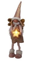 купить Новогодний декор Promstore 34293 Suvenir LED Înger cu stea, 55cm, roz в Кишинёве 