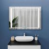 купить Зеркало для ванной Bayro Sirius 1200x800 LED 3C touch c подогревом, часами и термометром в Кишинёве 