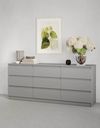 купить Комод MebelStar NEO 9S 180x43x75.5 Grey (MBS-1327) в Кишинёве 