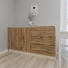 купить Комод Smartex (16117) Т2 160cm Ivory+Stejar Inchis в Кишинёве 