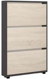купить Полка для обуви Mobildor-Lux Leo Slim 60x16x125H cm Anthracite/Sonoma в Кишинёве 