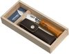 купить Нож походный Opinel Set cutit+husa Carbon Nr. 8 в Кишинёве 