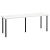 cumpără Masă de birou Ikea Lagkapten/Adils 200x60 White/Black în Chișinău 
