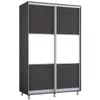cumpără Dulap Mobildor-Lux Aron-P 1.0m-1.8m uși glisante din PAL orizontal (130x60x210H cm) Anthracite în Chișinău 