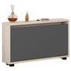 cumpără Raft pentru încălțăminte Mobildor-Lux Leo Slim 90x16x47H cm Sonoma/Anthracite în Chișinău 