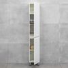 купить Шкаф-пенал Bayro Urbano Pro 300x1900 универсальный белый структурный в Кишинёве 
