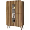 купить Комод Trendy My-Walnut, кремовый 93x144x31 см, многофункциональный (GTR006622) в Кишинёве 