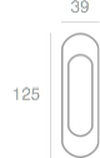 Set de mânere pentru uși cuisante 3805F2 champagne