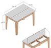 cumpără Masă Trendy Kiev 506-Nuc, Alb 110x75x72cm în Chișinău 