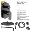 купить Душевая панель Rubineta OLO+ULTRA-2F (GRAPHITE) в Кишинёве 