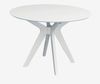 купить Комплект стол и стулья Evelin di Costacurta стол Raffles Round White (d=960) + 4 стула Deepa R White/NV-10WP Grey в Кишинёве 