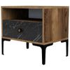 cumpără Noptieră Trendy Lizbon-534, Nuc, Negru 56x50x40cm (GTR001521) în Chișinău 