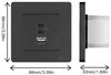 купить Зарядное устройство сетевое Moes TK-SR-EU-2C1A-30-GY-MS в Кишинёве 