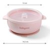 купить Посуда для кормления BabyOno 1662/02 Vas din silicon cu ventuza si capac (roz) в Кишинёве 