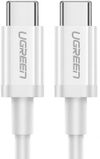 cumpără Cablu telefon mobil Ugreen 60520 Cable Type-C 2.0 to Type-C 2.0 5A 60W 2m, White, US300 în Chișinău 