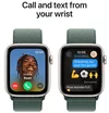 купить Смарт часы Apple Watch SE 2024 GPS 40mm Starlight Aluminium Case with Lake Green Sport Loop MXEH3 в Кишинёве 