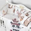 cumpără Lenjerie de pat pentru copii PernaMea Set lenjerie 8 piese Premium Panda (PM.105896/2) în Chișinău 