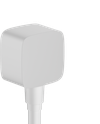 FixFit Шланговое подсоединение с клапаном обратного тока, матовый белый