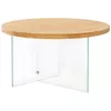 купить Журнальный столик Trendy Serenity, Transparent, Stejar в Кишинёве 