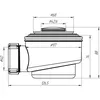 cumpără Sifon pentru cădițe de duș Aniplast E410CLSEU ANI Ø1 1/2"xØ50/60, click-clack, crom în Chișinău 