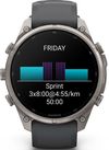 cumpără Ceas inteligent Garmin Fenix 9 Pro, 47mm, inReach,Ti w/Gpt/Bk bnd (010-04336-21) în Chișinău 