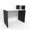 купить Офисный стол Smartex (10955) M2 110cm Alb+Negru в Кишинёве 
