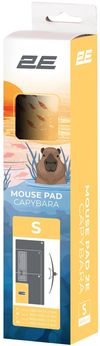 купить Коврик для мыши 2E 2E-PAD-S-CAPY-YELLOW Capybarra, S(250x200x2mm), yellow в Кишинёве 