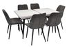 cumpără Set masă și scaune Evelin di Costacurta стол DT-433-3B + 6 стульев YTC-055B Dark grey în Chișinău 