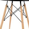 cumpără Mobilier pentru grădină Jumi CM-354159 Masa rotunda MDF, 60x60x74cm, stil scandinav, Oak Artisan/Negru în Chișinău 