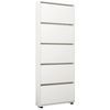 купить Полка для обуви Mobildor-Lux Leo Slim 100x16x203H cm White в Кишинёве 