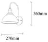 cumpără Candelabru de perete Trendy Lampa de perete Varzan-10840 27x36x27cm în Chișinău 